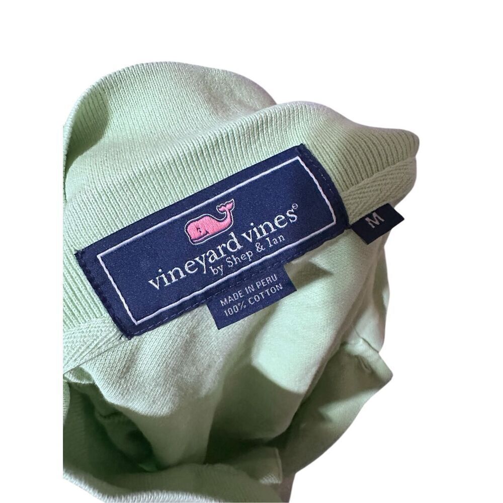 Vineyard Vines by Shep and Ian Mint Green Cotton Polo Shirt Men's Size medium  G - Picture 8 of 9